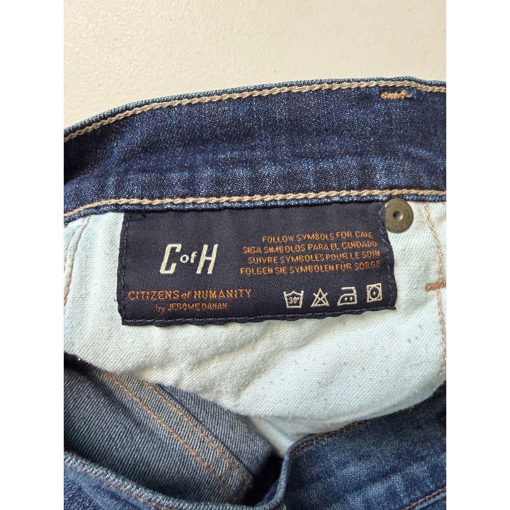 Citizens of Humanity Avedon Low Rise Skinny Jeans Dark Wash Blue Size 27 - Picture 7 of 11